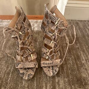 Vince Camuto snakeskin heels